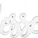 Mix The Media Wood Script Words-Blessed, White