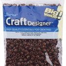 Darice Pony Beads 6mm X 9mm Opaque Brown