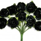 Kaiser Craft Paper Blooms Mini Flowers Black