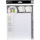 Me  My Big Ideas Create 365 The Happy Planner Lined  Graph Paper Black Stripes