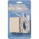 Darice LED Deco Lights Battery Operated Teeny Bulbs Clear Lights White Wire