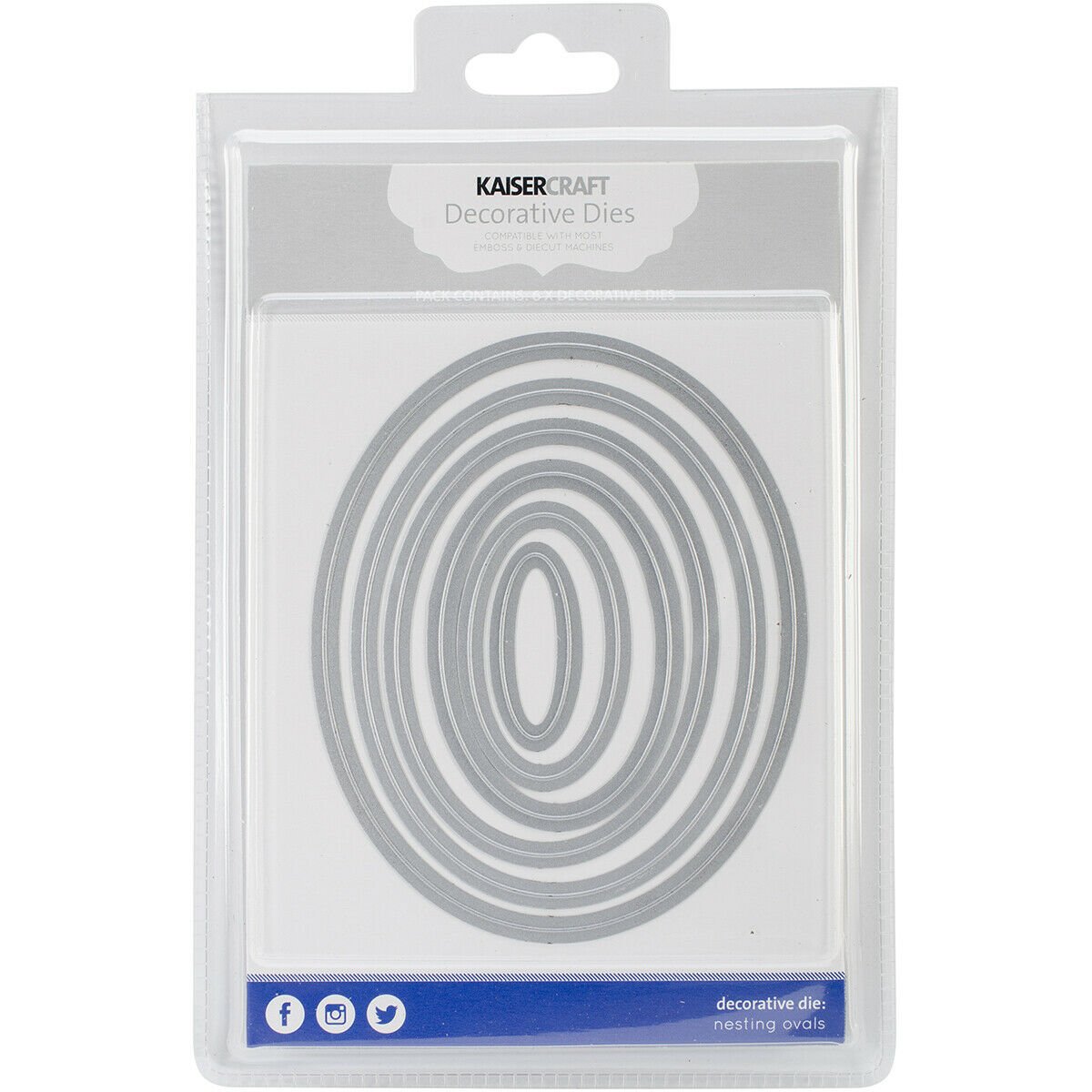 Kaiser Craft Decorative Dies Nesting Ovals
