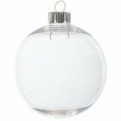 Darice Clear Plastic Christmas Ornament - Round - 83mm