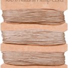 Darice Hemp Cord Set - Assorted Natural Colors - 168 feet
