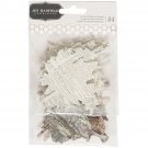 American Craft Pebbles Warm And Cozy Collection Chipboard Leaves