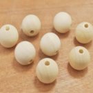 Pepperell Wood Beads 20mm Unfinished
