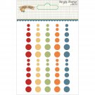 Hello Fall Enamel Dots Embellishments 6  Pkg