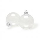 Darice Glass Ball Ornaments - Clear - 2.625 in