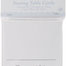 Darice Victoria Lynn Seating Table Cards Square White