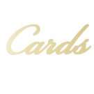 Darice Gold Mirror Cards Script Word