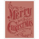 Tim Holtz Alterations Christmas Texture Fades Embossing Folder Christmas Scroll