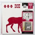 Plaid Folkart Die Cut Paper, Woodland Stencil Value Pack, 12 X 12 Inches