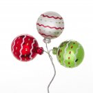 Darice Christmas Floral Rickrack Ornament Pick 40 millimeters