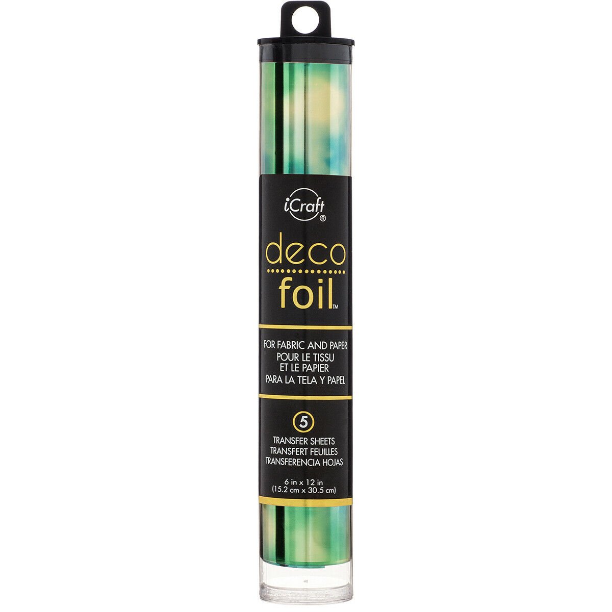 Deco Foil Specialty Transfer Sheets 6X12 inches Emerald Watercolor
