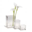 Darice Square Glass Vase Clear 3 X 4 X 3Inches