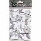 American Crafts Creative Zen Collection Adult Coloring Cards Floral 1 Thank You