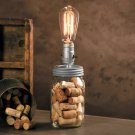 Darice Canning Jar Lamp Adapter 7.5 Feet Silver Cord