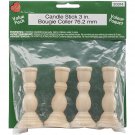 Wood Turning Shapes Value Pack-Candlestick 3" 4/Pkg