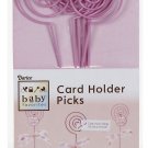 Darice Baby Favorites Card Holder Picks 6 Inch Pink