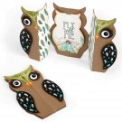 Sizzix Fox Tales Owl Label Fold A Long Card Thinlits Dies
