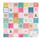 AmericanCrafts Maggie Holmes Carousel 12"x12" Specialty Paper Die Cut Gold Foil