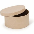 Darice Paper Mache Box Round 8 X 4 Inches
