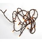 Darice Teeny Bulbs Light 4mm Clear Bulbs Brown Cord