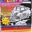 Darice Velvet Color In Poster with markers Race Car 6 X 9 Inches