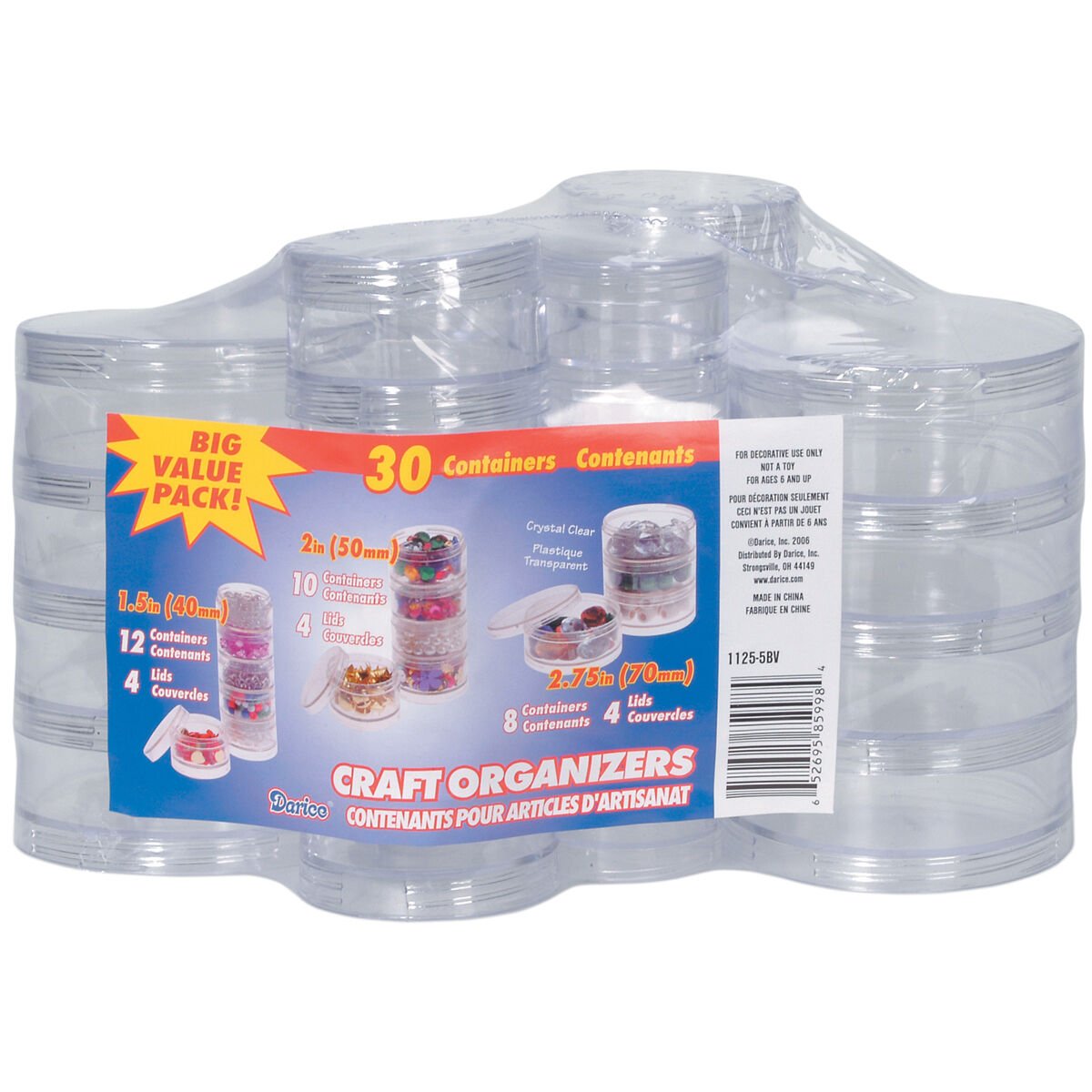 Darice Round Bead Caddy 6 Stacks