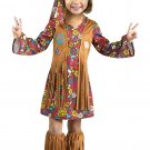 Fun World Costumes Baby Girl's Peace and Love Hippie Toddler Costume, Large