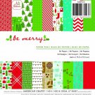 American Crafts Christmas 6 X 6 Paper Pad Be Merry