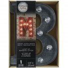 Darice Metal Marquee Letter B - Galvanized Silver 9.875 Inches