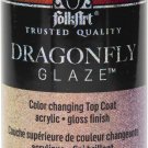 Folkart Dragonfly Glaze Topcoat 2Oz-Gold, Red, Violet Shift
