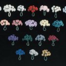 Darice Ribbon Rose Bunch Lemon 0.5 inch 12 roses per bunch
