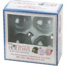 Darice Heavy Glass Ornament Balls with Gold Filigree 80 mm Clear