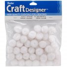 Darice Acrylic Pom Poms White 0.75 Inch