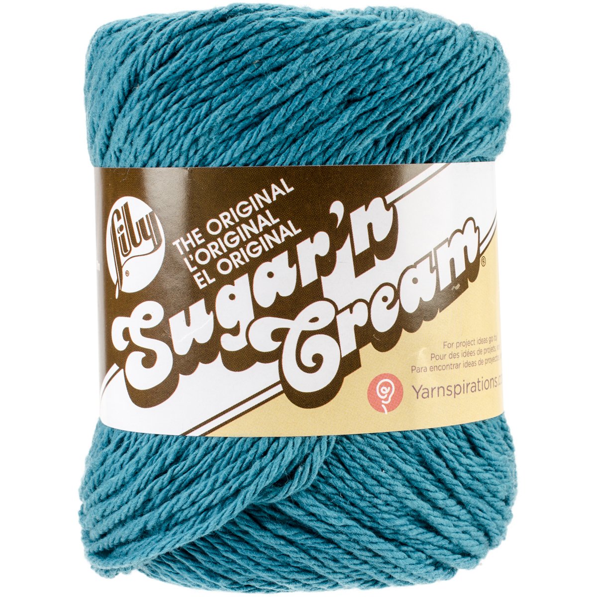 Lily Sugar'N Cream Yarn - Solids-Teal