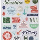 Pinkfresh Puffy Stickers  -Out & About, 35/Pkg