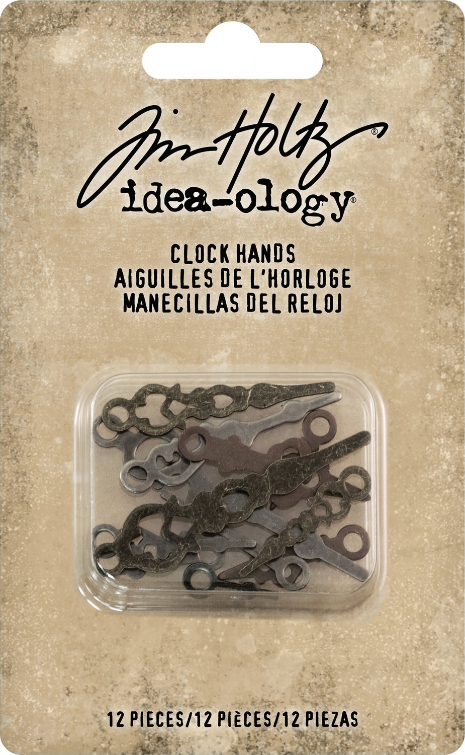 Idea-Ology Metal Clock Hands 12/Pkg-Assorted Sizes