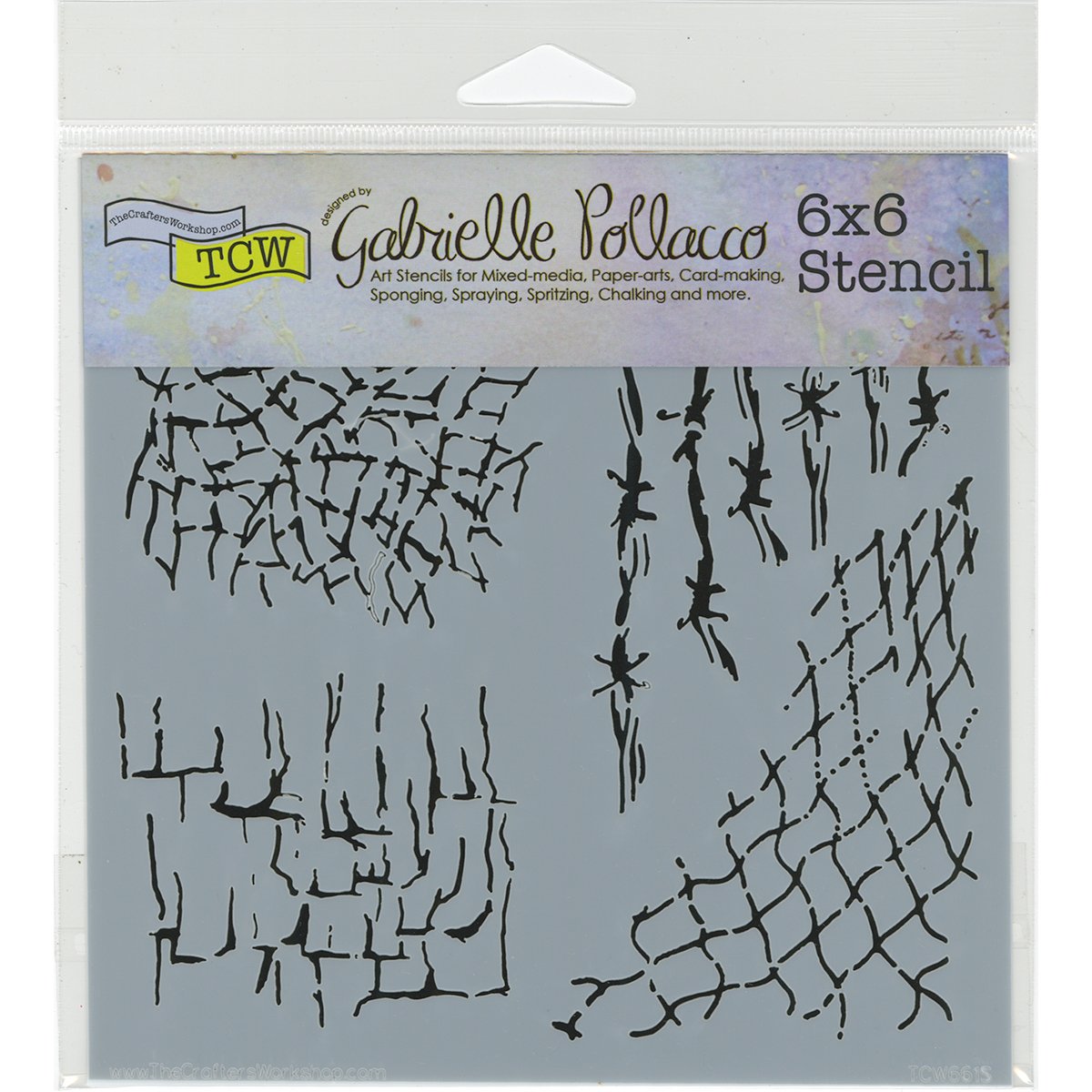 Crafter'S Workshop Template 6"X6"-Many Textures