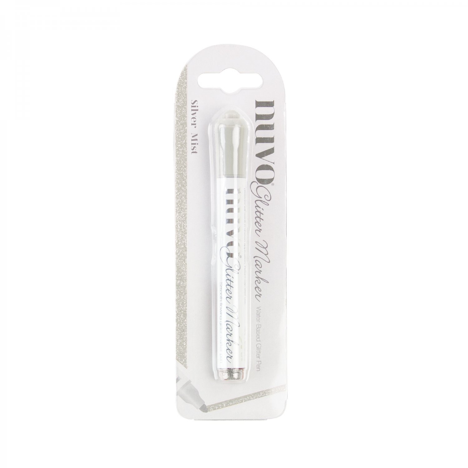 Nuvo Glitter Markers-Silver Mist