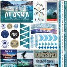 Reminisce Elements Cardstock Stickers 12"X12"-Alaska Cruise