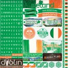 Reminisce Alpha Combo Cardstock Stickers 12"X12"-Ireland