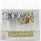 Best Wishes Premium By Cake Mate Candles, 0-9, Ish