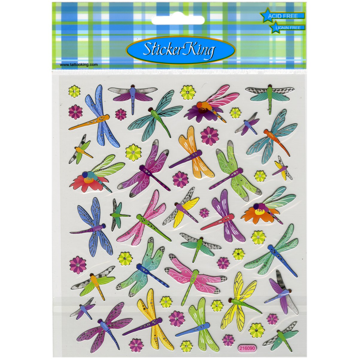 Multicolored Stickers-Dragonflies