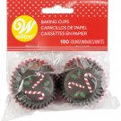 Mini Baking Cups-Christmas Traditional Candy Cane 100/Pkg