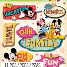 Disney Dimensional Stickers-Mickey Family