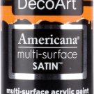 Americana Multi-Surface Satin Acrylic Paint 2Oz-Orange Sherbet