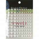 Eyelet Outlet Adhesive Pearls Multi-Size 100/Pkg-White