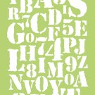 Kaisercraft Mini Designer Templates 3.5"X5.75"-Typography